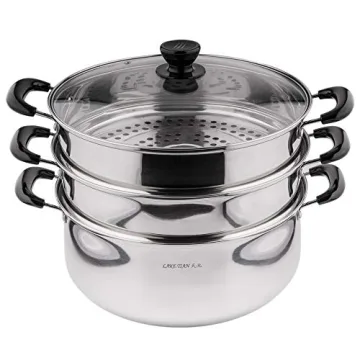 Versatile 3 Tier Stainless Steel Steamer Pot for All Cooking Needs