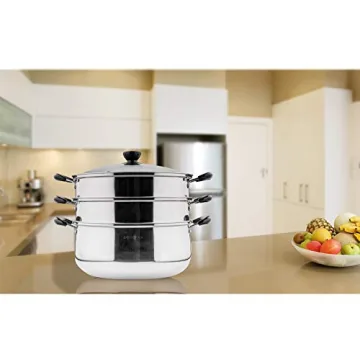 Versatile 3 Tier Stainless Steel Steamer Pot for All Cooking Needs