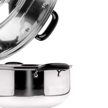 Versatile 3 Tier Stainless Steel Steamer Pot for All Cooking Needs