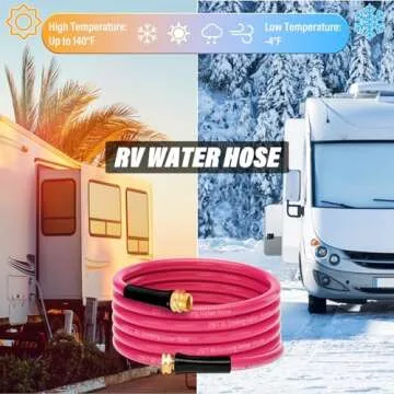 WELLUCK Water Hose Leak-proof 5/8"x25ft Garden Hose Flexible Anti-Kink with Male to Female Heavy Duty Garden Hose Superior Strength 600 Burst PSI Hose Pipe for Garden Patio Yard RV Camper Outdoor Use