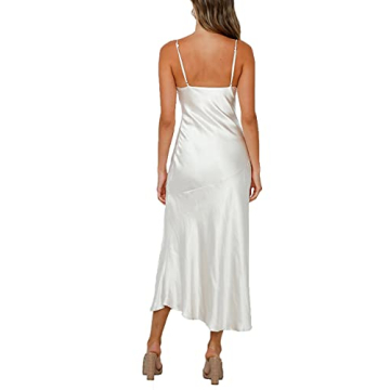 Luxury Satin Silk Slip Maxi Dress Wedding Guest Elegance