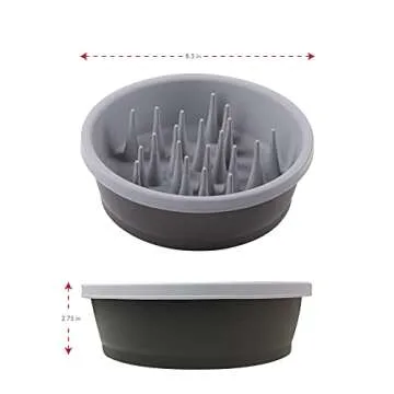 Dexas Slow Feeder Dog Bowl for Healthier Digestion 6 Cups