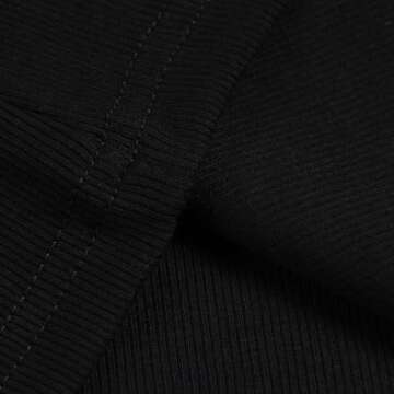 Stylish Roselux V Neck Ribbed Fitted T-Shirt for Women