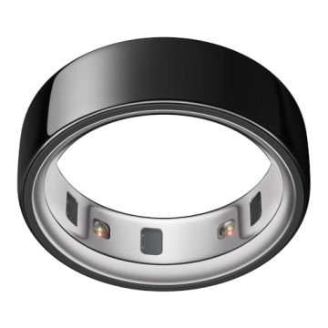 Oura Ring 4 - Black - Size 10 - Smart Health Tracker & Sleep Monitoring Device