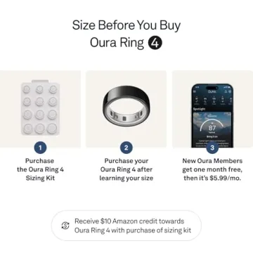 Oura Ring 4 - Smart Health Tracker with 8 Days Battery Life