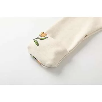 O2 BABY Baby Boys Girls Organic Cotton Zip Front Sleeper Pajamas, Footed Sleep 'n Play（3-6 Months, Olive & Sage）