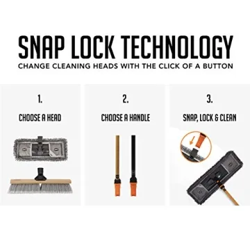 SWOPT 24” Premium Push Broom with Comfort Grip Handle