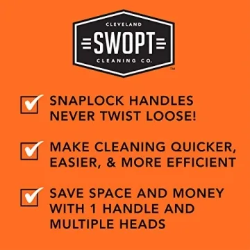 SWOPT 24” Premium Push Broom with Comfort Grip Handle