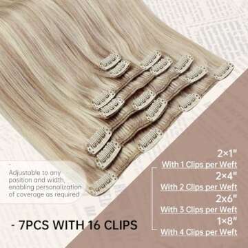 Sunny Hair Clip in Extensions for Natural Comfort and Style
