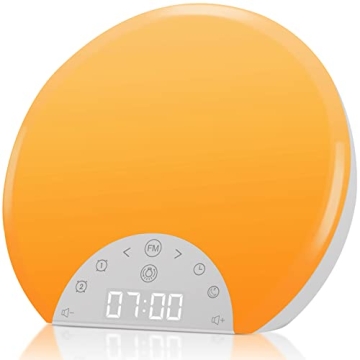 ANTDALIS Sunrise Alarm Clock Wake Up Light for Kids, Adults, Heavy Sleepers with Dual Alarms, Snooze...