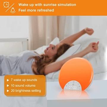 ANTDALIS Sunrise Alarm Clock with Dual Alarms and Light