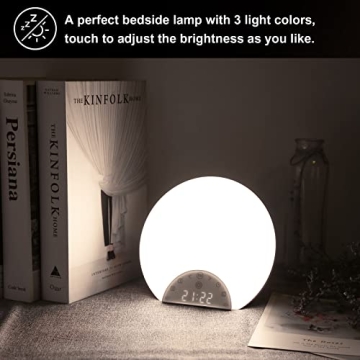 ANTDALIS Sunrise Alarm Clock with Dual Alarms and Light