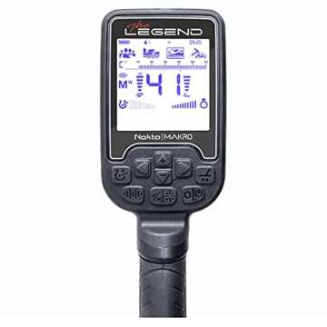 Nokta The Legend Metal Detector Pro Package with 6" & 11" DD Coils, Multi(2), 4kHz, 10kHz, 15kHz, 20kHz, 40kHz Frequencies