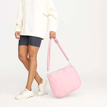 Stylish NAARIIAN Quilted Tote Bag for Everyday Use