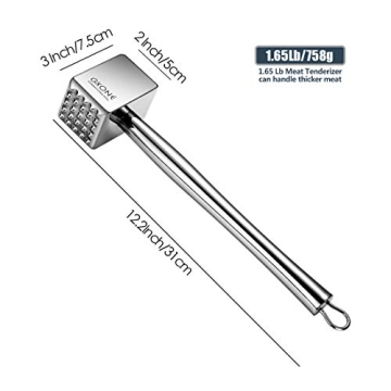 Meat Tenderizer 304 Stainless Steel Heavy Duty Hammer Tool