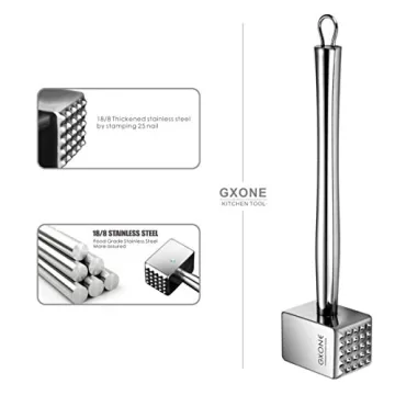 Meat Tenderizer 304 Stainless Steel Heavy Duty Hammer Tool