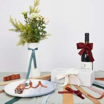 Premium Cream White Velvet Ribbon for Crafting and Gifting