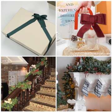 Premium Cream White Velvet Ribbon for Crafting and Gifting