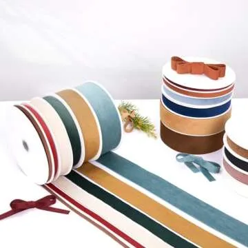 Premium Cream White Velvet Ribbon for Crafting and Gifting