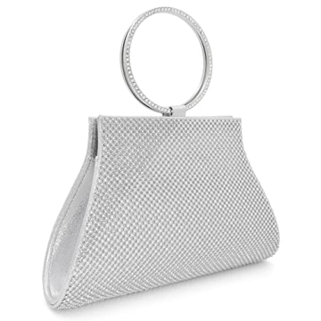 MOSSMON Crystal Clutch Elegant Evening Bag for Women