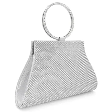 MOSSMON Crystal Clutch Elegant Evening Bag for Women