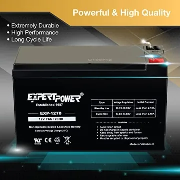 ExpertPower 12V 7Ah Rechargeable Battery for All Devices