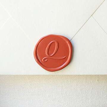 UNIQOOO Mailable Glue Gun Sealing Wax Sticks for Wax Stamp - Terra Cotta Orange, Fall Color Palette for Autumn Wedding Invitation, Cards Envelope, Snail Mail, Craft Project, Gift Idea, Pack of 8