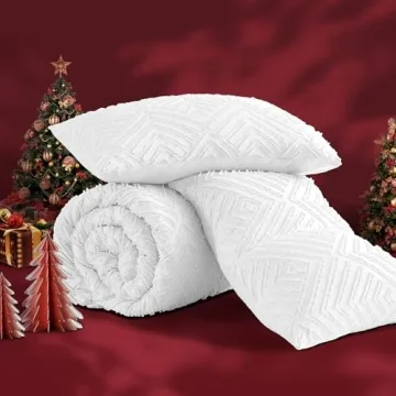 Andency White California King Comforter Set - Boho Style