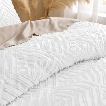Andency White California King Comforter Set - Boho Style