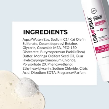 LUS Brands Shampoo for Curly Hair 8.5 oz - Moisturizing & Gentle