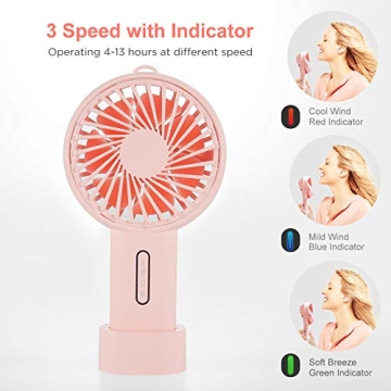 Portable IPOW Mini Handheld Fan with 3 Speeds