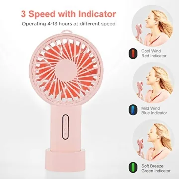 Portable IPOW Mini Handheld Fan with 3 Speeds