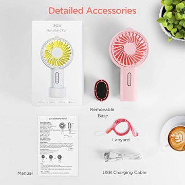 Portable IPOW Mini Handheld Fan with 3 Speeds