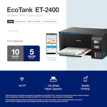 Epson EcoTank ET-2400 Wireless Printer for Home