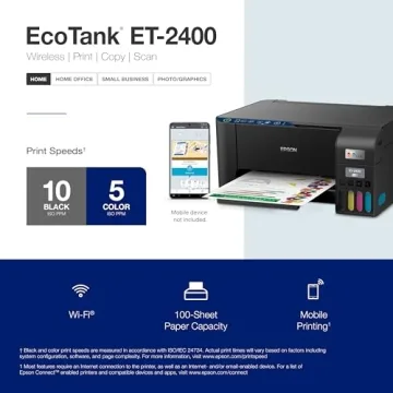 Epson EcoTank ET-2400 Wireless Printer for Home