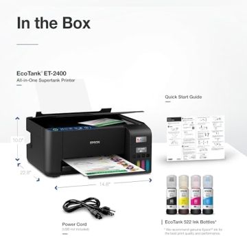 Epson EcoTank ET-2400 Wireless Printer for Home