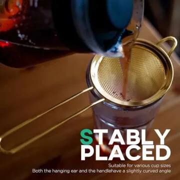 Homestia Fine Mesh Strainer for Kitchen and Cocktails