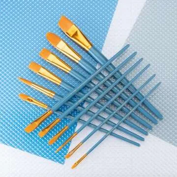 Royal Brush Manufacturing Royal and Langnickel Zip N' Close 12-Piece Brush Set in Vinyl Pouch