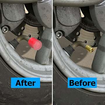 Fluorescent Tire Valve Caps - Luminous Wheel Accessories