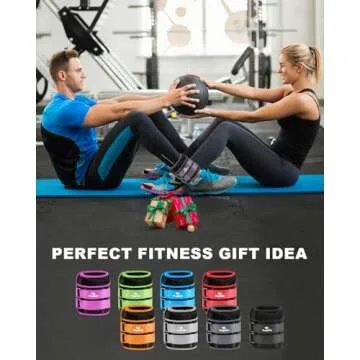 Fragraim Adjustable Ankle Weights up to 20 lbs for All Users
