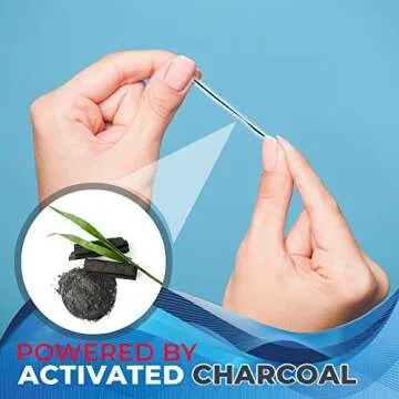 Premium Expandable Dental Floss with Activated Charcoal and Xylitol