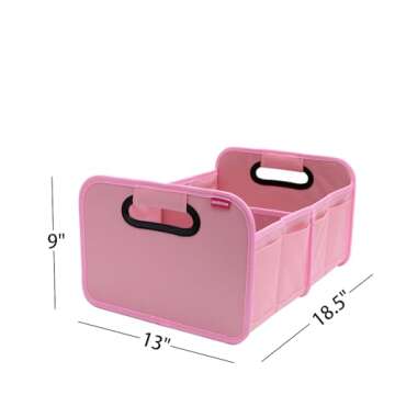 austoces Car Trunk Organizer and Storage Bin Small Essentials Collapsible Organization Accessories f...