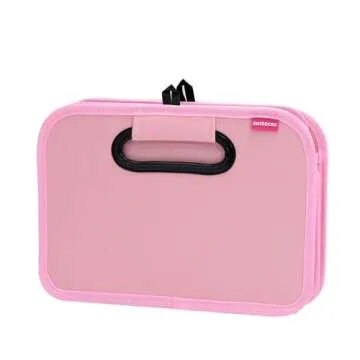 austoces Car Trunk Organizer and Storage Bin Small Essentials Collapsible Organization Accessories for SUV/Sedan Pink