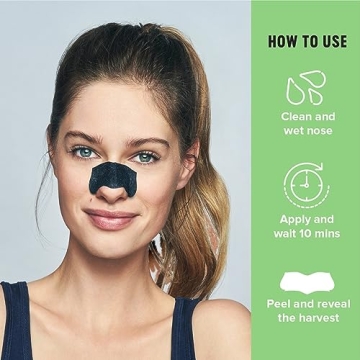 Bioré Charcoal Pore Strips for Blackhead Removal, 18 Count