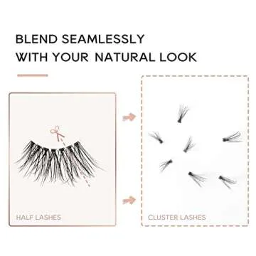 Onlyall Half Eyelashes - Natural, Lightweight, Reusable Lashes