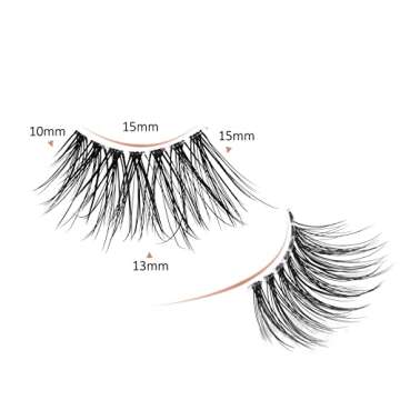 Onlyall Half Eyelashes - Natural, Lightweight, Reusable Lashes
