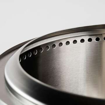 Solo Stove Ranger with Stand Portable Outdoor Fire Pit Stainless Steel Firepot for Wood Burning and Low Smoke Great Fire Pits for Outside | 15x12.5 Inch Outside Fire Pit