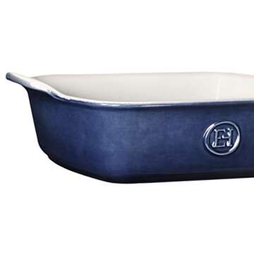 Emile Henry Made In France HR Modern Classics Square Baking Dish 8 x 8/2 Qt, 9 x 9, Twilight Blue