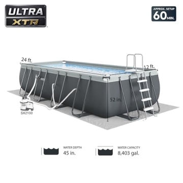 Intex Ultra XTR 24ft x 12ft Above Ground Pool Set