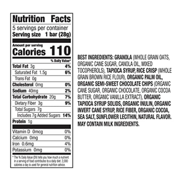 Annie's Gluten Free Chewy Granola Bars with Chocolate Chips